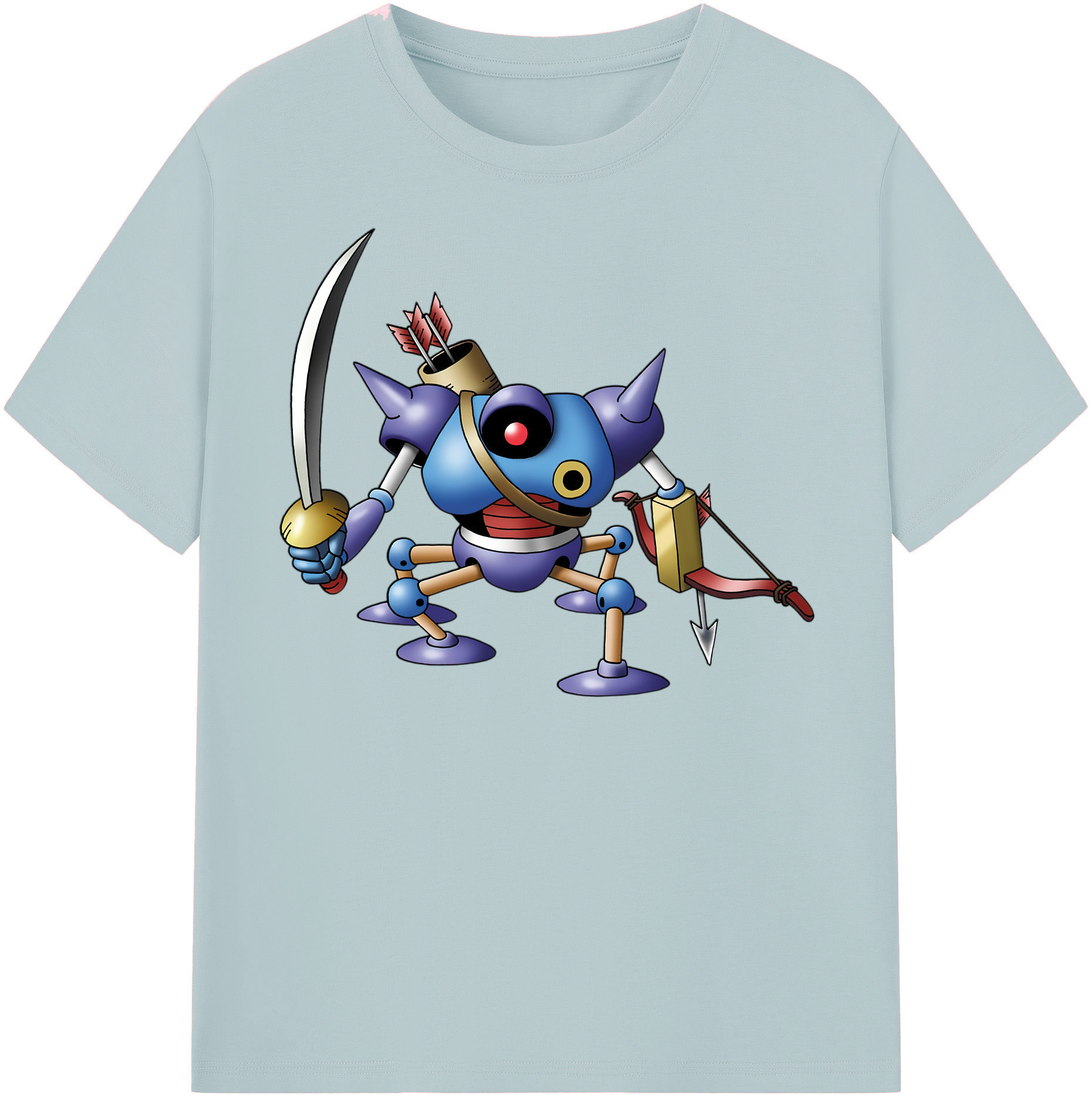 （画像用） ドラゴンクエスト Doragon Kuesuto Dragon Quest 綿100％半袖Tシャツ（フロントプリント）